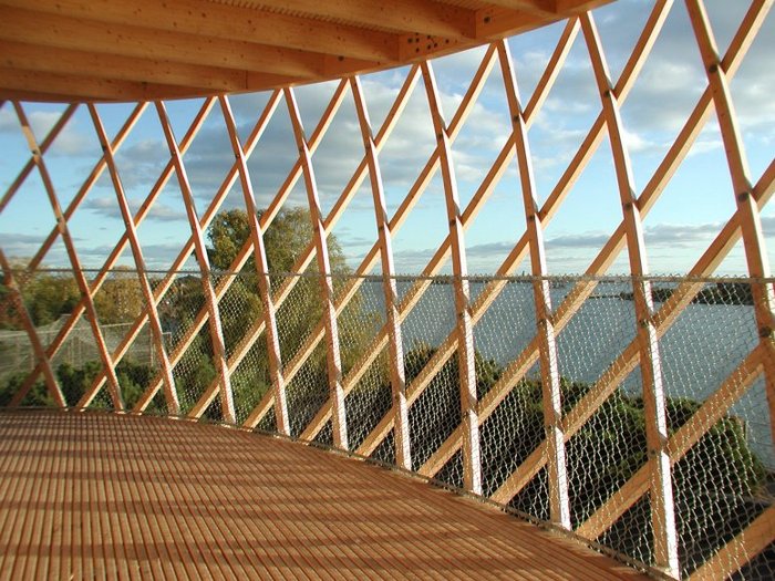 芬兰赫尔辛基动物园的木塔